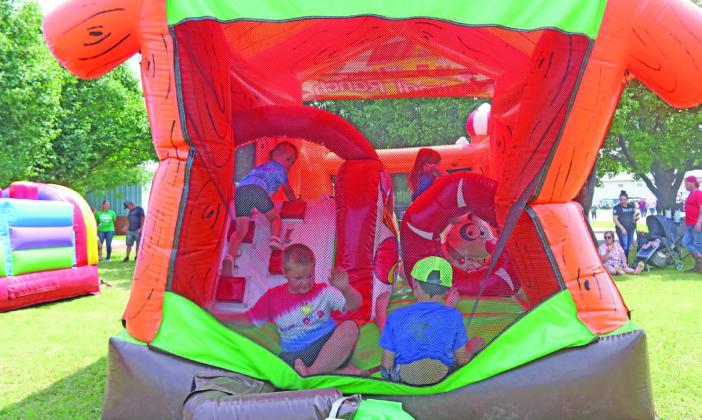 Mulhall Days bounce house.