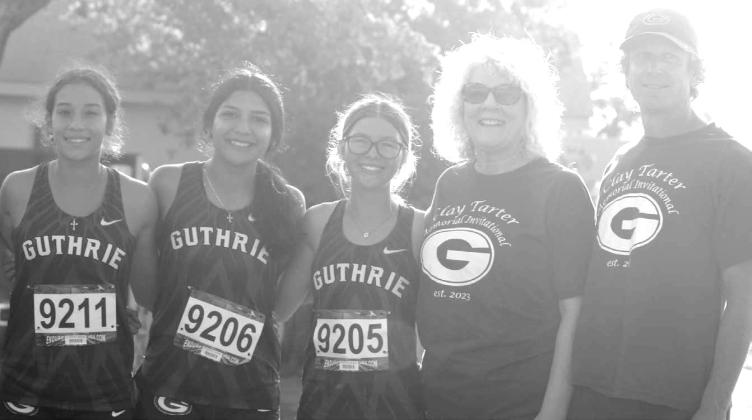 GHS girls with Cheryl Tarter and Coach Jake Jensen.