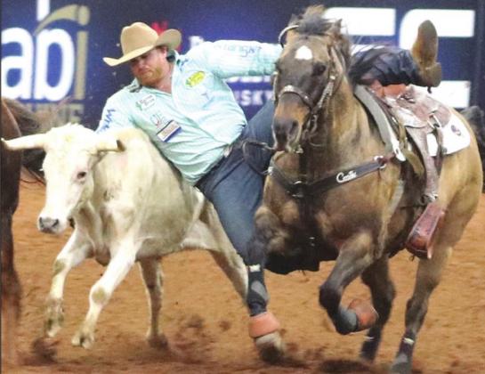 TEC Cody Doescher of OKC in Steer wrestling.
