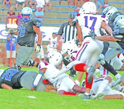 Wildcat dedense stops Chase Doles on first down.