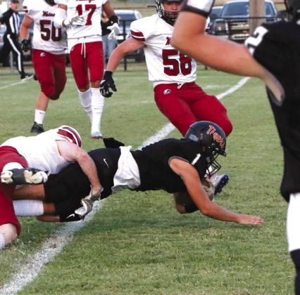 #1 Boston Cox scoring the 2nd Tiger Touchdown Photos by Mark Radford
