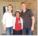 Pictured left to right Abagail Ropp, Debbie Ellison and Mayor Ropp are enjoying the 60th celebration. Submitted photo.