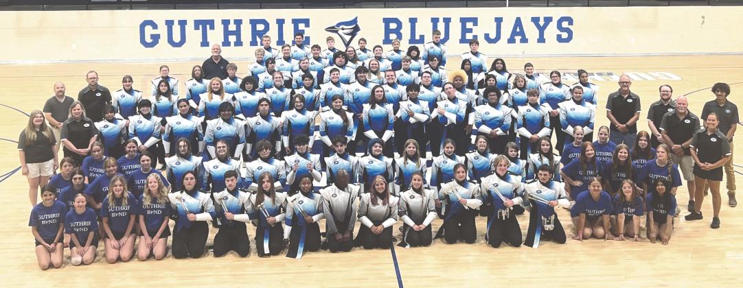 2025-2026 Guthrie High School Marching Band. Photo by Bobbi Waddell