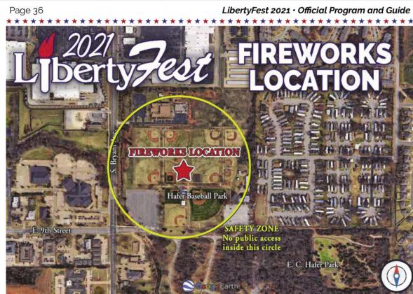 Fireworks will be launched from Hafer Park fields. Do not block emergency doors at OU Medical Center.