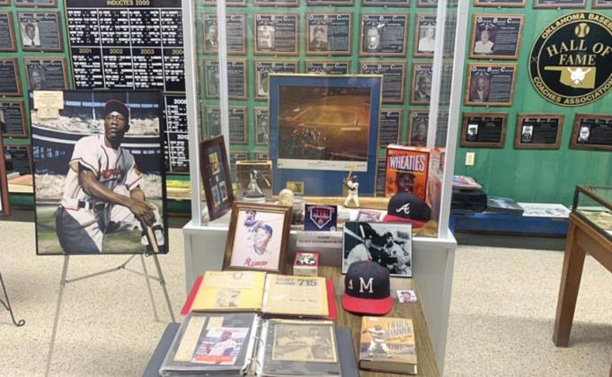 Hank Aaron exhibit.