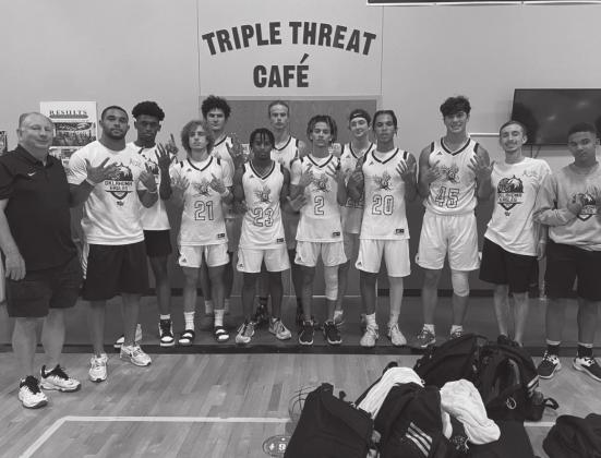 From left: Coach Larry Jenkins, Head Coach Vaughn Raney, Domonic Turner, Cushing, Jonah Jenkins, Cashion, Zach Hidalgo, Hooker, Austin Osby, Edmond, Mickey Hunnicutt, Springer, T J Kelly, Guthrie, Logan Williams, Edmond, Vance Raney, Cashion, Anthony Cox, Yukon, Coach Luke Jenkins, assistant Coach Vincent Raney. (Not Shown, Chris Bowling, Tuttle)