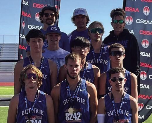Guthrie’s boys cross country team brought home third place at the Class 5A state meet