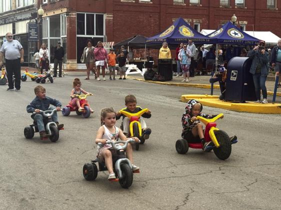 Annual '89er Big Wheel Race sponsored by the Guthrie Kiwanis Club.