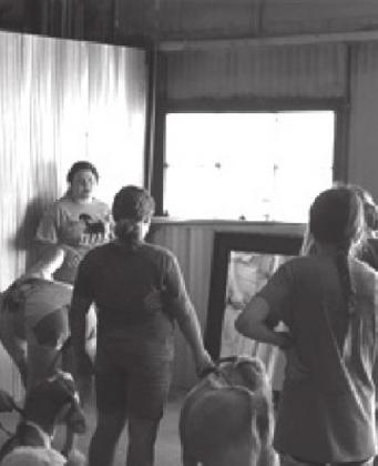 KayLea Taylor teaching showmanship