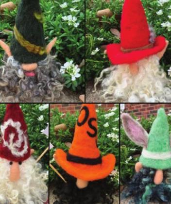 Needle Felted Gnomes created for a previous Guthrie Maker Days. (Image found on Facebook)