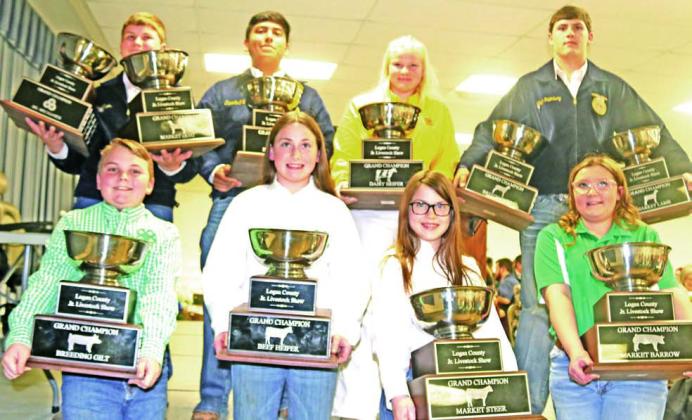 Logan junior Livestock Show Champions