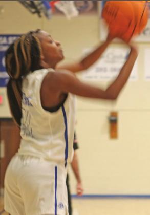 Guthries Ania Morgan with a three