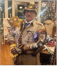 Patron dressed for the occasion did some last minute shopping at Dalia Home Boutique during the final night of the Victorian Walk. Photo Rochelle Stidham