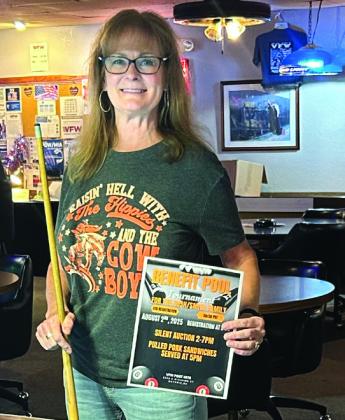 Story and photo by Shelley Malicote Stutchman. Pictured above is Barb Coughran, VFW Charity Volunteer.