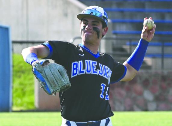 Hayden Clymer brought home a pair of runs for Guthrie in their matchup against Ponca City. Photo by Brett Tennyson