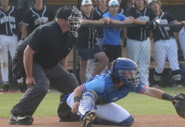 Carson Wilder behind the plate