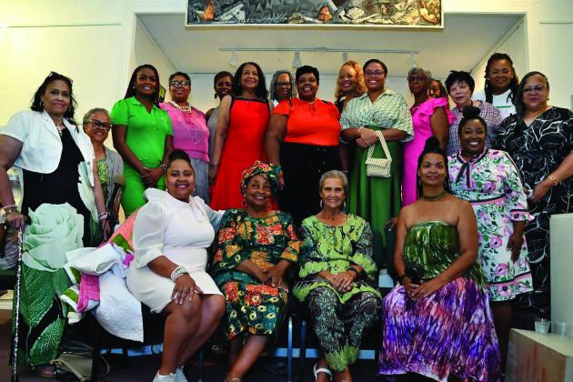 Dr. Jo Ann Clark sits among her Alpha Kappa Alpha sorority sisters.