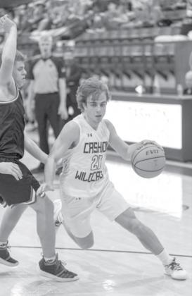 Cashion’s Jonah Jenkins on the drive.