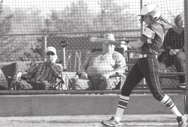 LeGrande with a basehit against Perkins.