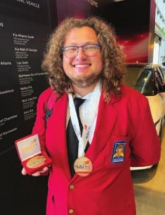 Stillwater student Ethan McGuire recently won first place in the Action Skills contest at the recent SkillsUSA National Leadership and Skills Contest in Atlanta, Georgia.