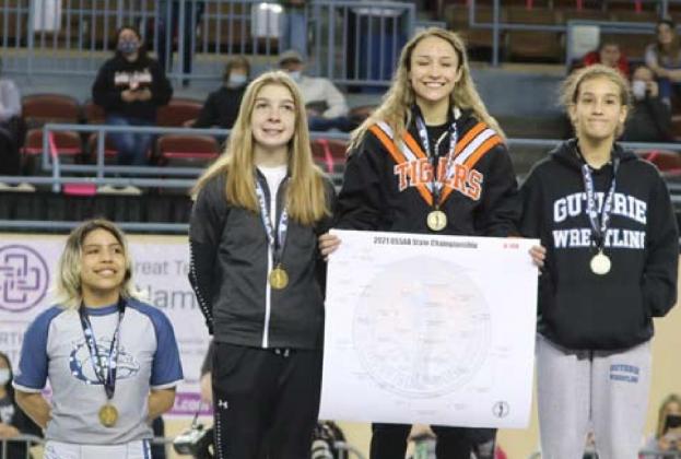 Klaribel on the awards stand. PHOTOS BY MIKE MONAHAN