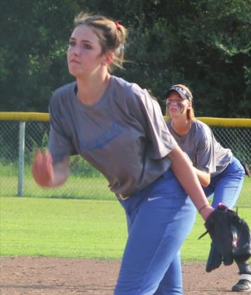 Coyle_s Gracie Balsinger pitching against Cashion