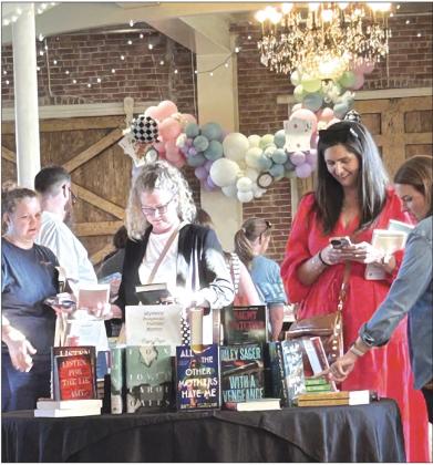 Patrons at the "Grown-Up Book Fair"