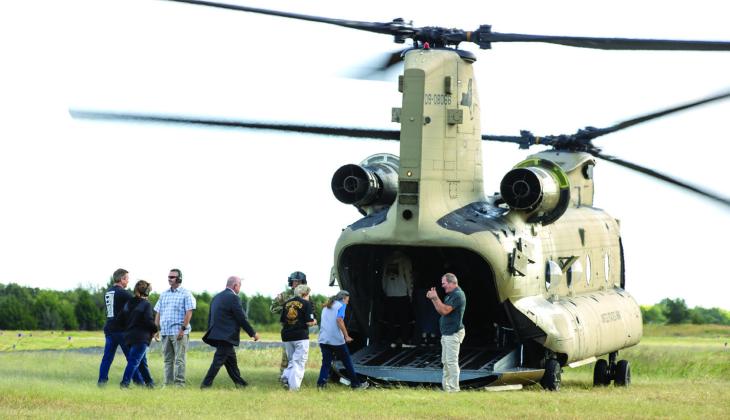 U.S. Army CH-47 Chinook Helicopter. Photo by Rochelle Stidham