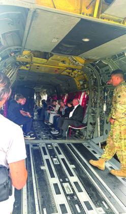 Interior of CH-47 Chinook Helicopter. Photo by Rochelle Stidham