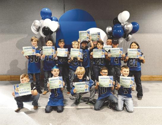 3RD GRADE TEAM MEMBERS: Paysen Pettit, Dallix Muirhead, Axel Gibson, Angel Field, Nash Nelson, Jett Freeman, River Barton, Zeke Taylor, Jacoby Bobo, Brody Johnson, Monroe Jordan, Bryson White, Austin Ritter-Soper, Corbin Green, Garrett Dowell, Kole Vaughn, Heston Wheaton and Paul Newton. Head Coach Shawn Taylor