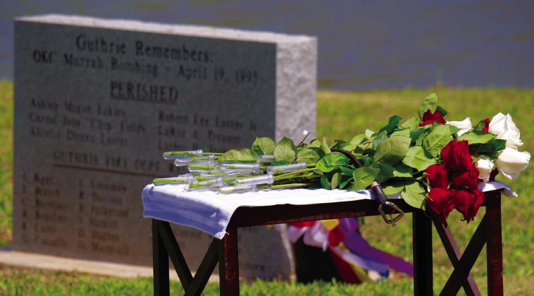 Memorial at Mineral Wells Park: Photo courtesy of City of Guthrie