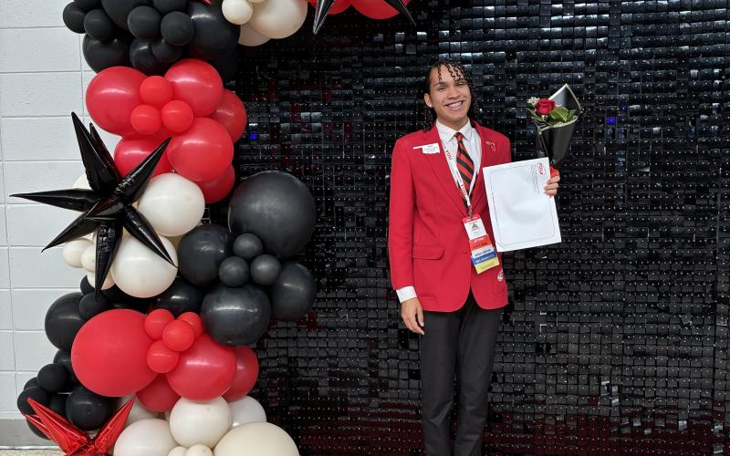 Demarcus Office elected vice president of development for Oklahoma FCCLA. Submitted photo.