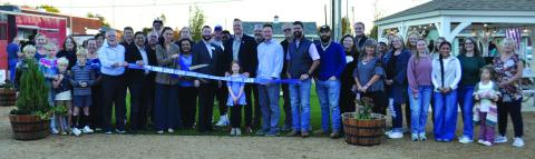 Ribbon cutting for Guthrie's Pocket Park. Photo by Nikki Bos