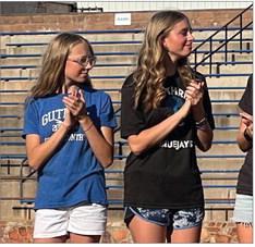 Canary sisters - Guthrie High School Cross Country.