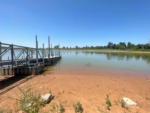 Photo By Sam Kozlowski - Low levels at Liberty Lake cause restrictions