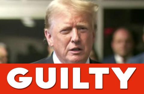 Donald Trump -- the first person to hold both the titles of U.S. President and convicted felon in U.S. history. PHOTO/TRUTH SOCIAL
