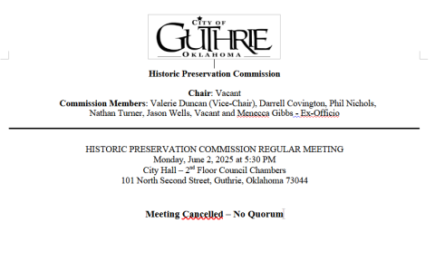 June 2nd, 2025 Meeting