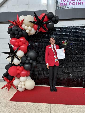 Demarcus Office elected vice president of development for Oklahoma FCCLA. Submitted photo.