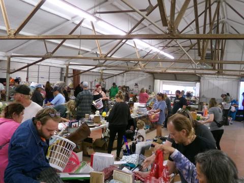 Shoppers searched for the best deals and the 2026 HCPC garage sale at the Logan County Fair Grounds.