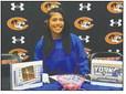 Zori Wilson signs to continue her basketball career at York University on April 13. Photo courtesy of Crescent Girls Basketball Facebook