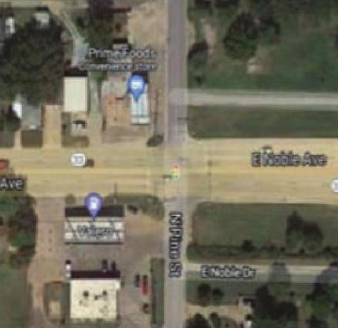 Pine/Noble intersection.