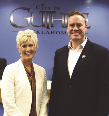 Deanna Duehning & Mayor Adam Ropp
