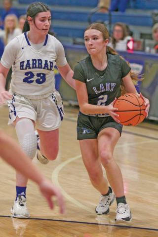 Peyton read in action against Harrah.