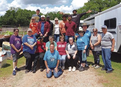 On May 13th GJCC BCL and Six Student Leaders assisted HCPC and several Community Volunteers prepare for their Yard Sale Event for this week. Submitted photo