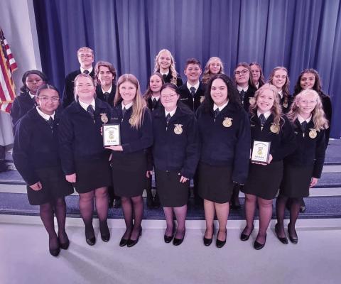 Members of Guthrie FFA attend regional leadership contest. Submitted photo