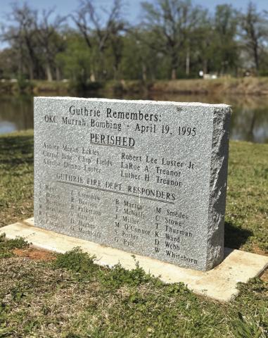 Monument at Mineral Wells Park