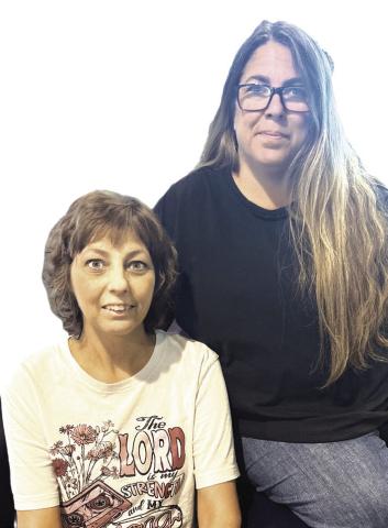 Rhonda Ward and sister Cindy Dale.