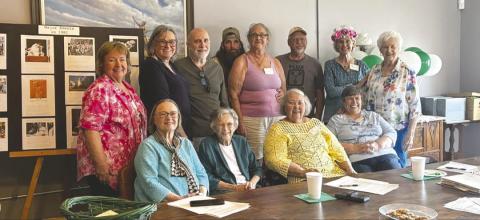 Members of the Logan County Genealogical Society gather to celebrate the organization’s 45th anniversary, recognizing decades of work preserving and sharing the history of families in Logan County. Photo courtesy of Guthrie Territorial Museum