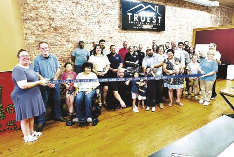 Ribbon Cutting for Truest Roofing 