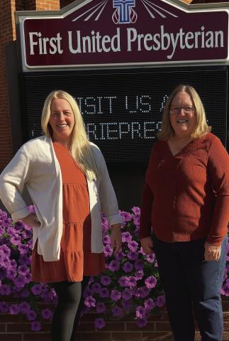 First United Presbyterian Pastor, Katrina Richardson & American Legion Volunteer, Robin Ross